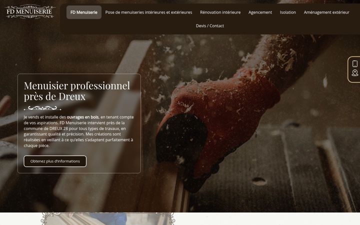 Screenshot of fd-menuiserie28.fr