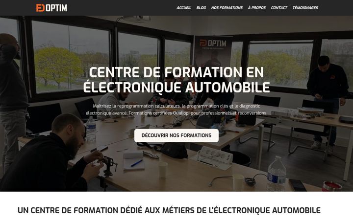 Screenshot of fd-optim.fr