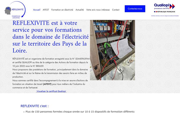 Screenshot of fd-reflexivite.fr