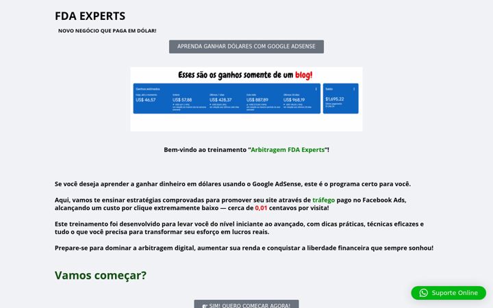 Zrzut ekranu fdaexperts.com.br