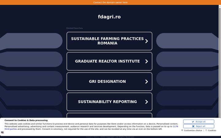 Screenshot of fdagri.ro