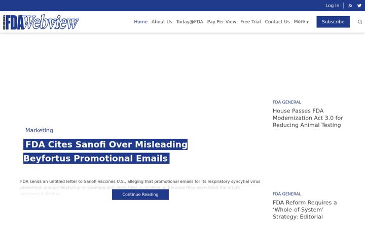 Screenshot of fdaweb.com