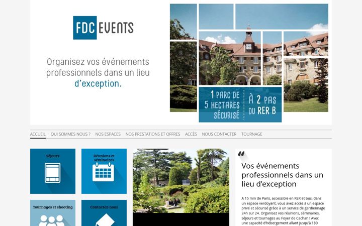 Screenshot of fdcevents.fr