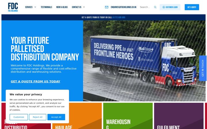 Screenshot of fdcholdings.co.uk