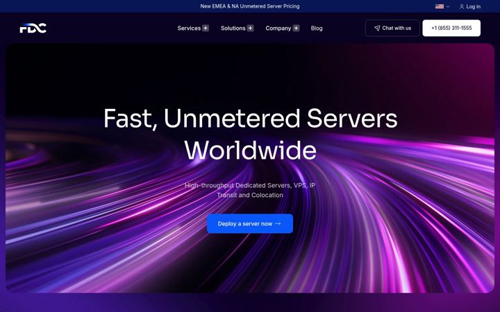 Ekrano kopija fdcservers.net
