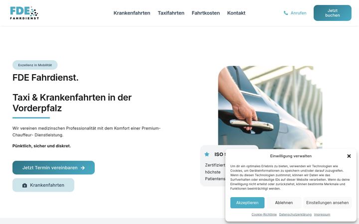 Screenshot of fde-fahrdienst.de