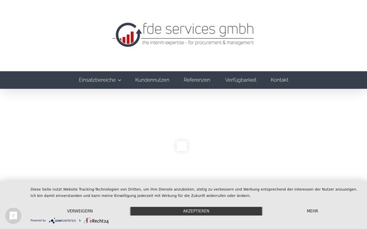 Screenshot ta' fde-services.de