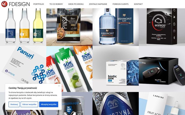 Screenshot of fdesign.com.pl