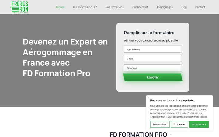 Screenshot of fdformationpro.com