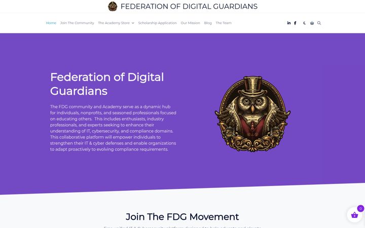 Screenshot of fdg.institute