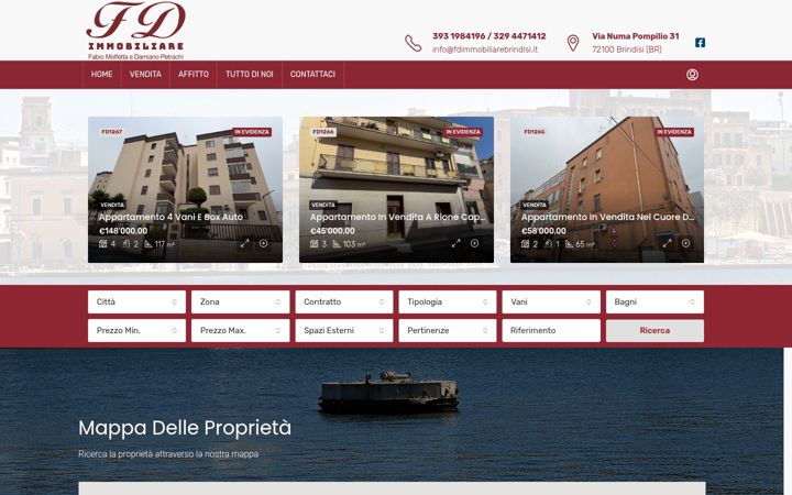 Screenshot of fdimmobiliarebrindisi.it