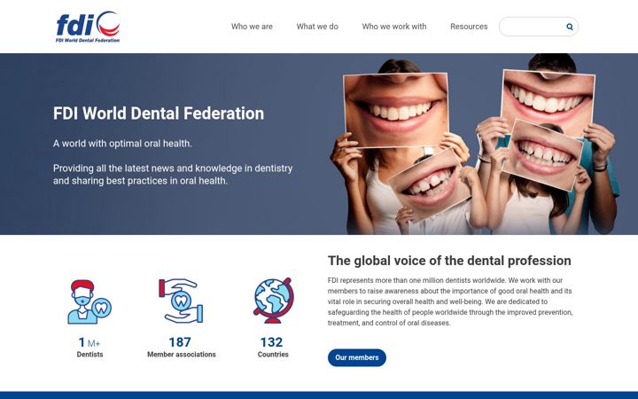 Screenshot of fdiworlddental.org