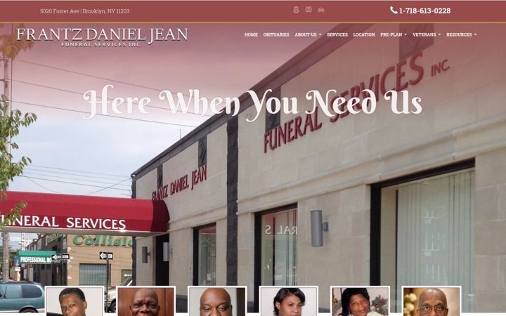 Screenshot of fdjfuneralservices.com
