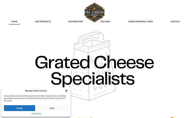 Screenshot of fdlcheese.co.uk