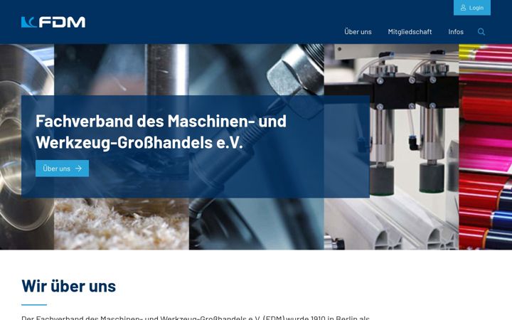 Screenshot of fdm.de