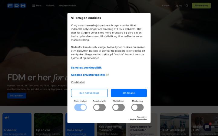 Screenshot of fdm.dk