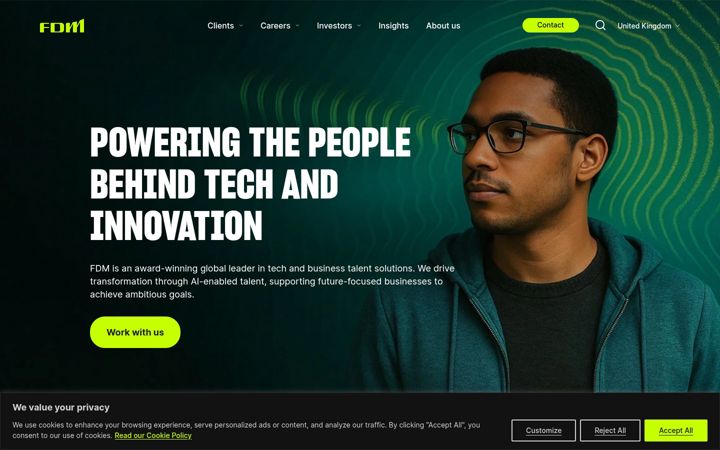 Screenshot of fdmgroup.com