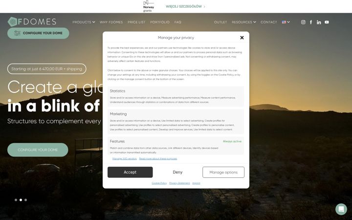 Screenshot of fdomes.com