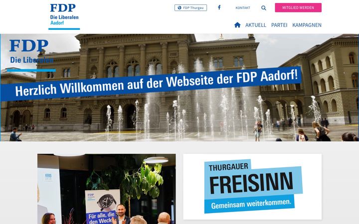Screenshot of fdp-aadorf.ch