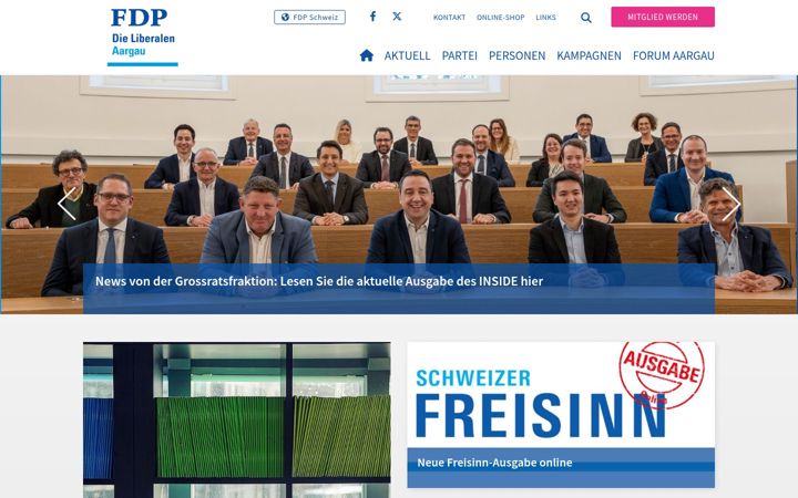 Screenshot of fdp-ag.ch