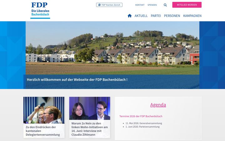 Screenshot of fdp-bachenbuelach.ch