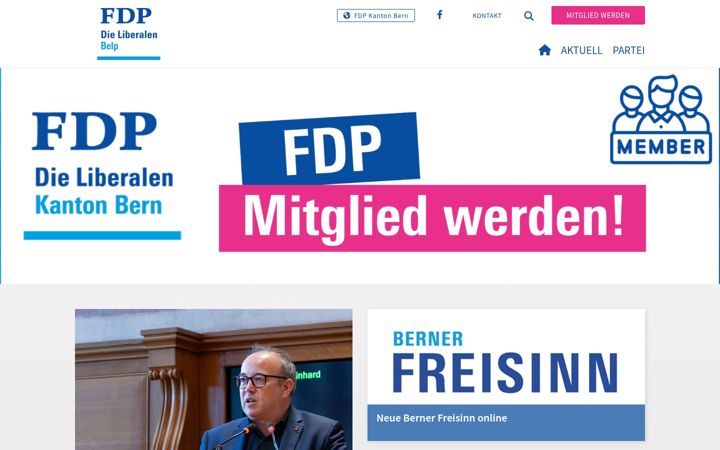Screenshot of fdp-belp.ch