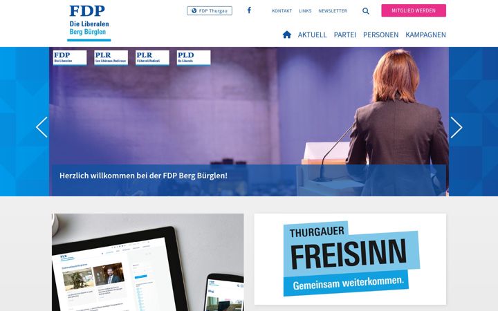 Screenshot of fdp-bergbuerglen.ch