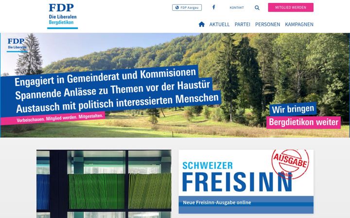 Screenshot of fdp-bergdietikon.ch
