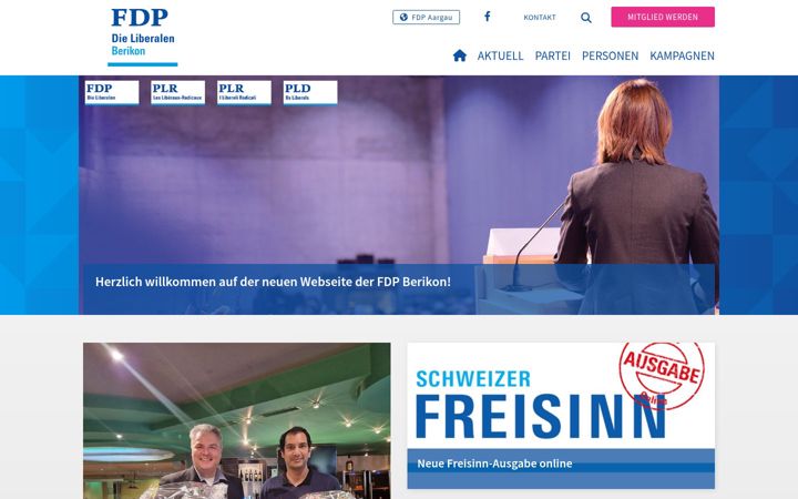Screenshot of fdp-berikon.ch