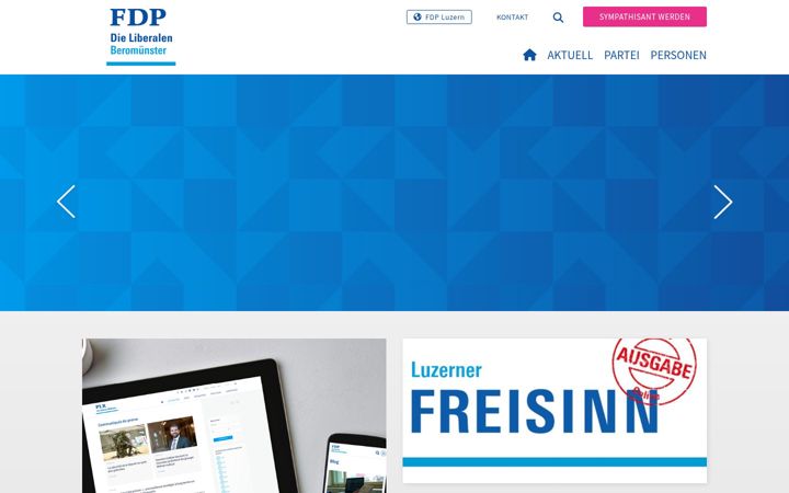 Screenshot of fdp-beromuenster.ch