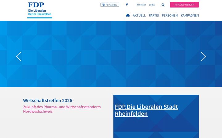 Screenshot of fdp-bezirk-rheinfelden.ch