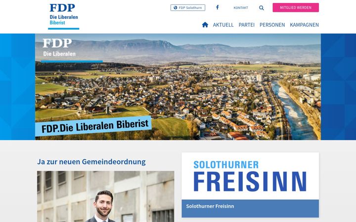 Screenshot of fdp-biberist.ch