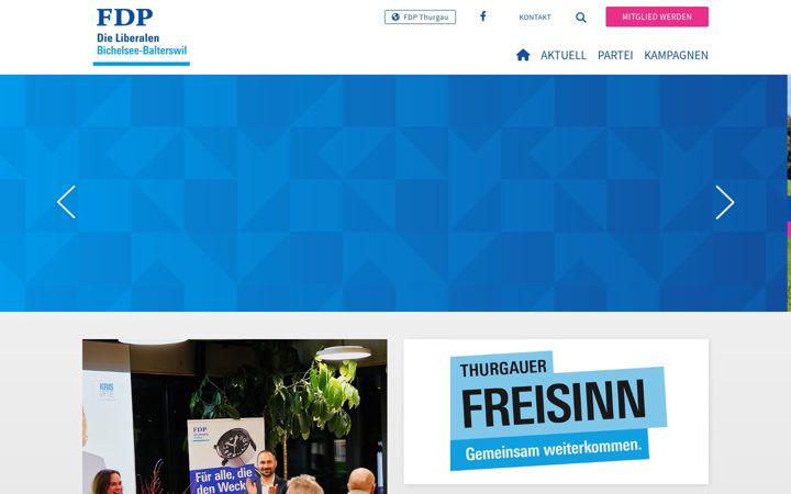 Screenshot of fdp-bichelsee-balterswil.ch