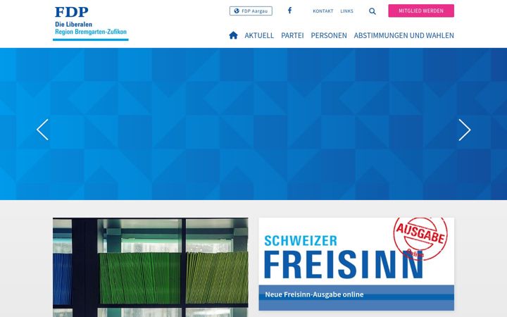 Screenshot of fdp-bremgarten-zufikon.ch
