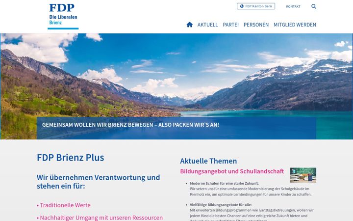 Screenshot of fdp-brienz.ch