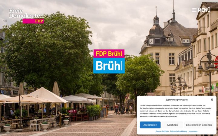 Screenshot of fdp-bruehl.de
