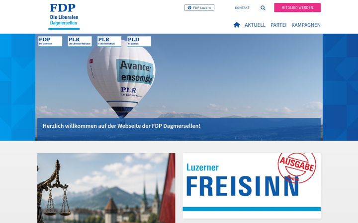 Screenshot of fdp-dagmersellen.ch
