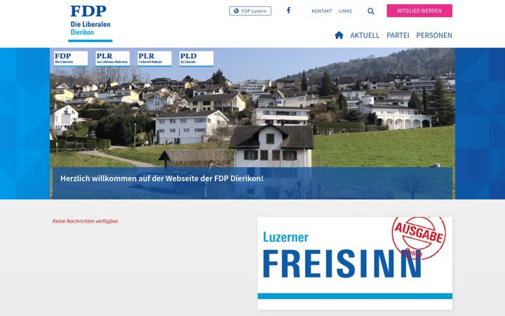 Screenshot of fdp-dierikon.ch