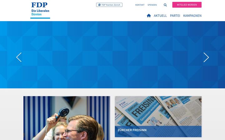 Screenshot of fdp-duernten.ch