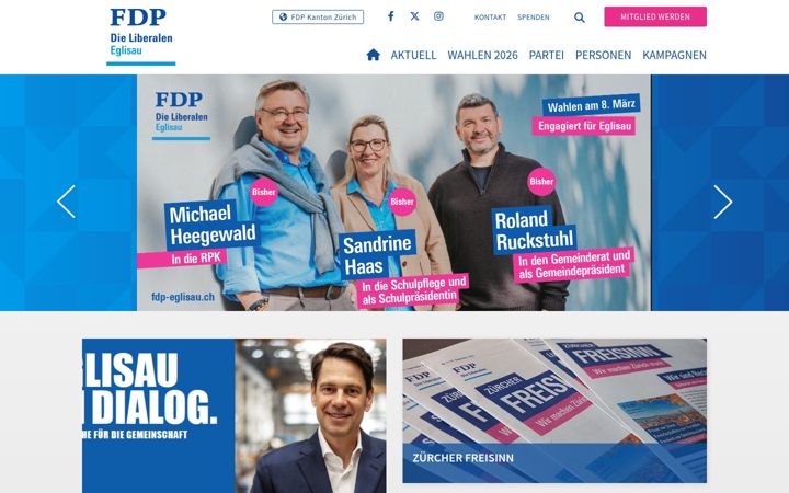 Screenshot of fdp-eglisau.ch