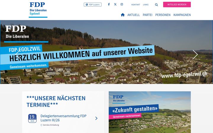 Screenshot of fdp-egolzwil.ch