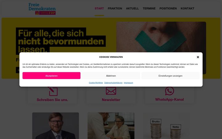 Screenshot of fdp-fraktion-lsa.de