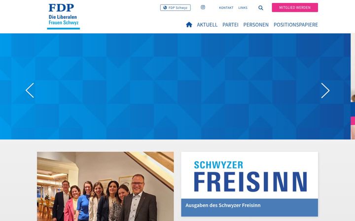 Screenshot of fdp-frauen-sz.ch