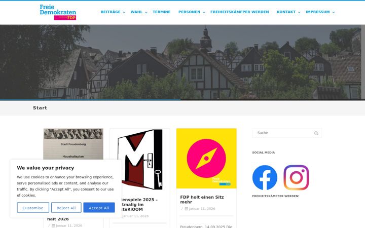 Screenshot di fdp-freudenberg.de