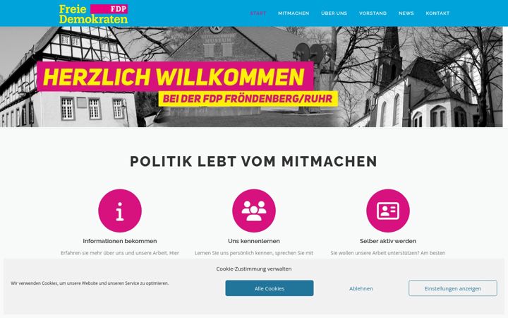 Screenshot of fdp-froendenberg.de