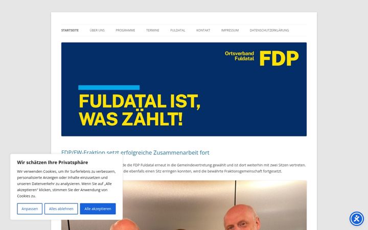 Screenshot of fdp-fuldatal.de