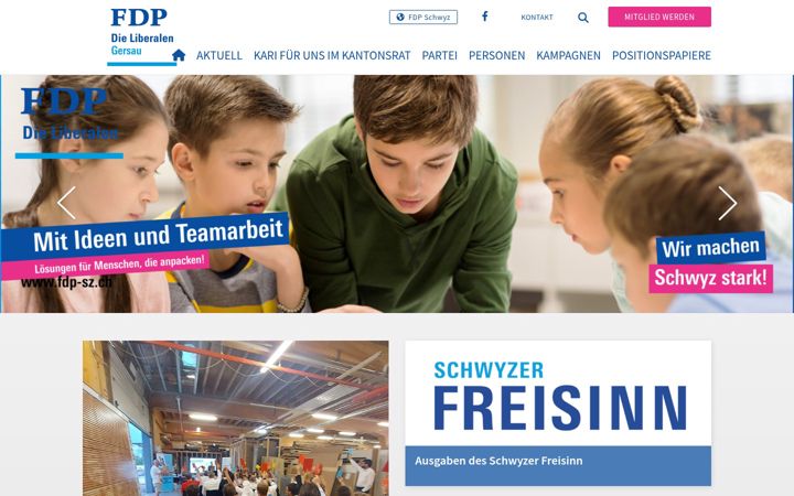 Screenshot of fdp-gersau.ch
