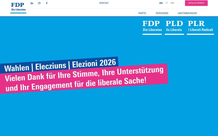 Screenshot of fdp-gr.ch