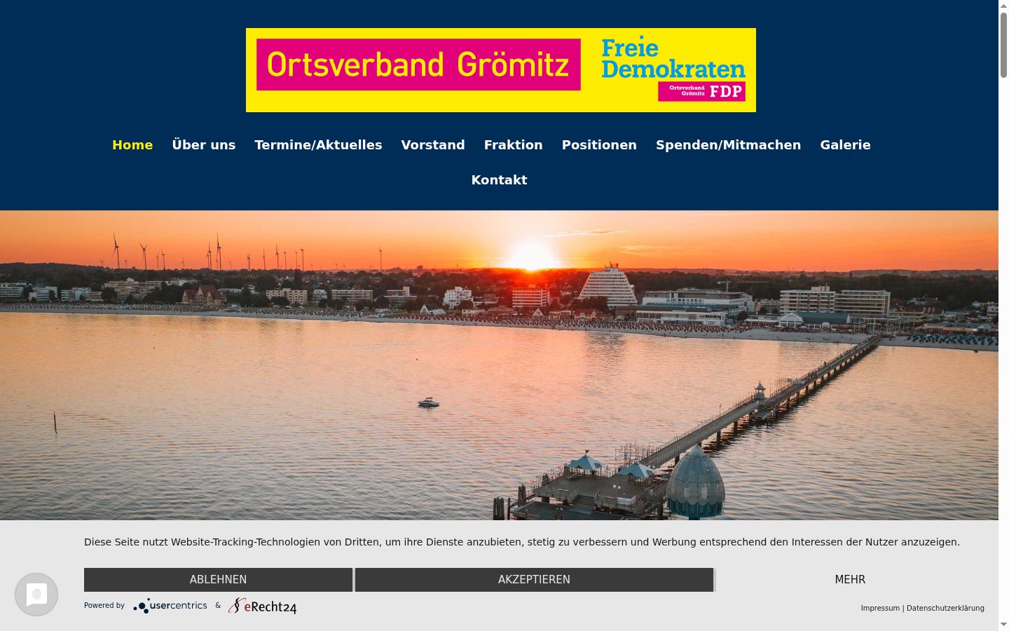 Screenshot tal-banner tal-kunsens muri qabel kwalunkwe interazzjoni