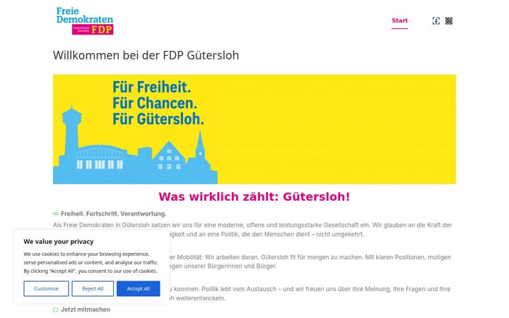 Screenshot of fdp-gt.de